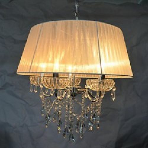 Lustre en Cristal à Store transparent