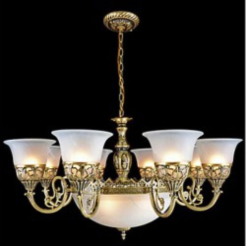Lustre en Métal Bronze à style Europeen classique