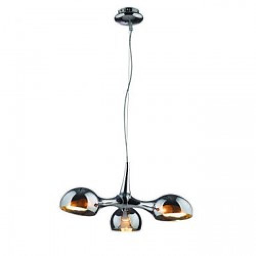 Lustre en Métal chromé à 3 lumières