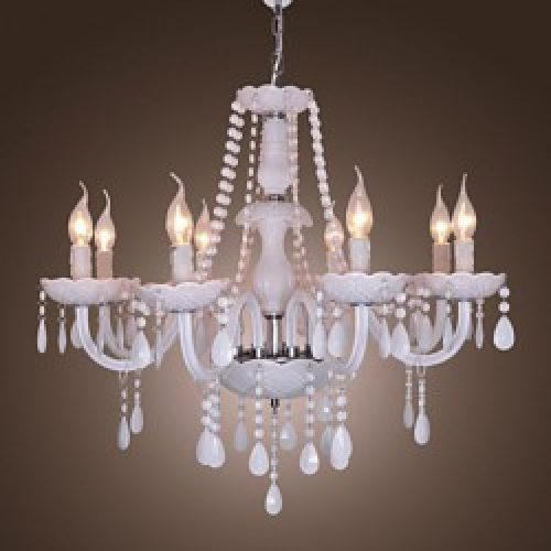 Lustre FONTANA en Cristal avec 8 slots à ampoule