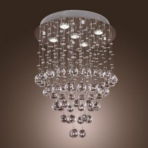 Lustre GREENBELT en Cristal avec 5 slots à ampoule