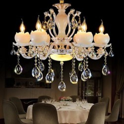 Lustre élégant en Métal et Cristal à Stores en Verre