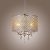 Lustre Moderne Argent en Cristal