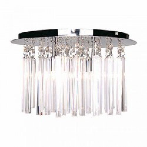 Lustre Moderne en Cristal avec 4 slots à ampoule