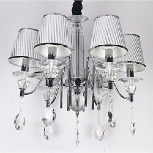 Lustre NORMAL en Cristal Moderne avec 6 slots à ampoule