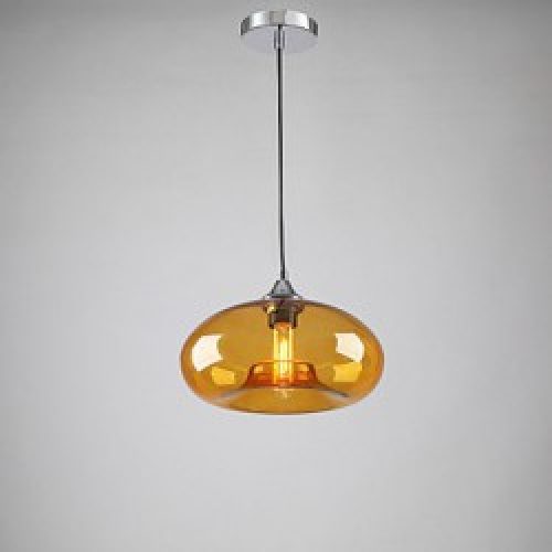 Lustre Pendentif lumière moderne avec abat-jour transparent