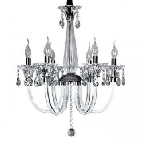 Lustre STAVELEY en Cristal avec 6 slots à ampoule