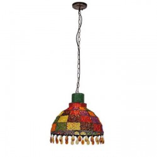 Lustre à store multicolore