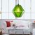 Lustre Vert contemporain en Verre