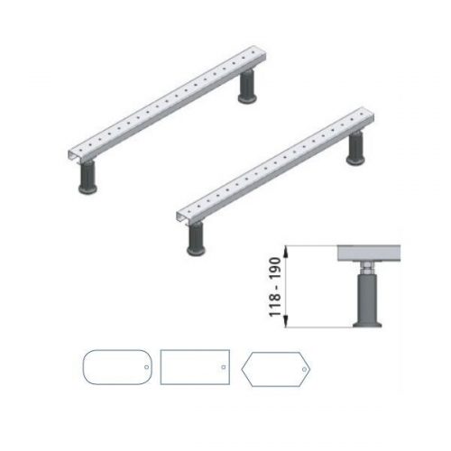 Mabo WF BASIC Pied de baignoire en Rectangle, ovale et hexagone en acrylique (101350)