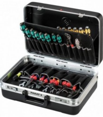 Mallette a outils Silver noire type 433 – 465x170x310 mm 433.000-171 – coque dure