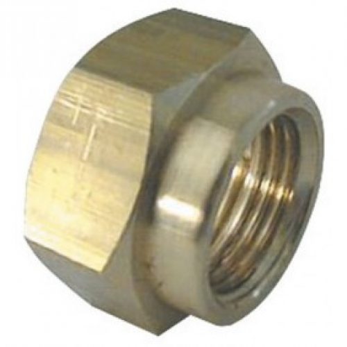 Manchon laiton brut 6 pans femelle / femelle avec épaulement à visser