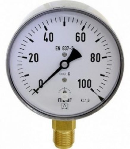 manometre capsule KP 100.4 0-100mbars: DN 15(1/2&Prime;) diamètre 100mm