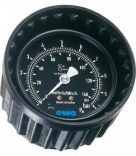 Manometre D80 avec bouchon de protection pour pistolet manuel de gonflage Euroair 0-10 bar