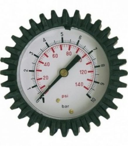 Manometre de rechange pour gonfleur de pneus ( 82 014 11,…12 ) avec capuchon de protection