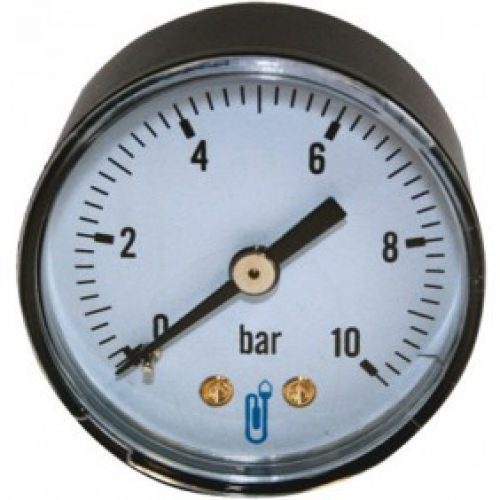 Manomètre axial à boîtier sec en ABS – diamètre 40 mm – filetage 5×10