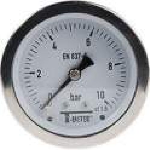 Manomètre axial D.40 de 0 à 10 bar