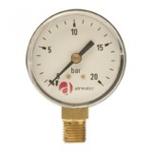 Manomètre Cintropur 0 – 20 Bar, 1/4 »…