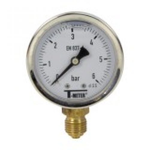 Manomètre inox – Insert laiton – 0-6…