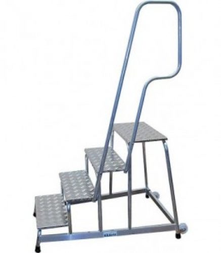 Marche-pied mobile Alu H de travail 2,60 Plateforme 0,60 3 marches