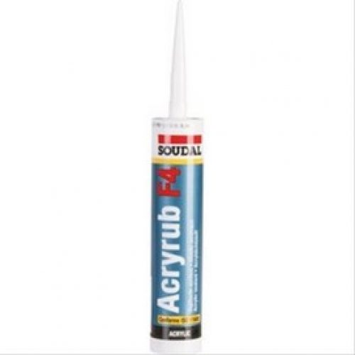 Mastic Acryrub F4 pour garnitures de joints 300ml Gris SOUDAL