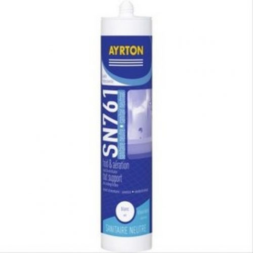 Mastic sanitaire silicone neutre SN761 blanc 300ml – AYRTON