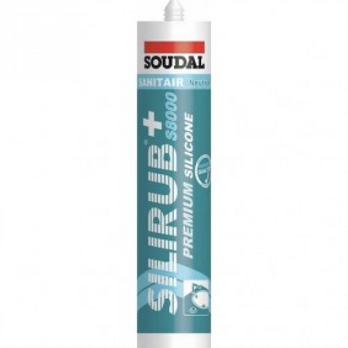Mastic silicone sanitaire – neutre – cartouche 310 ml – Silirub+ S8000