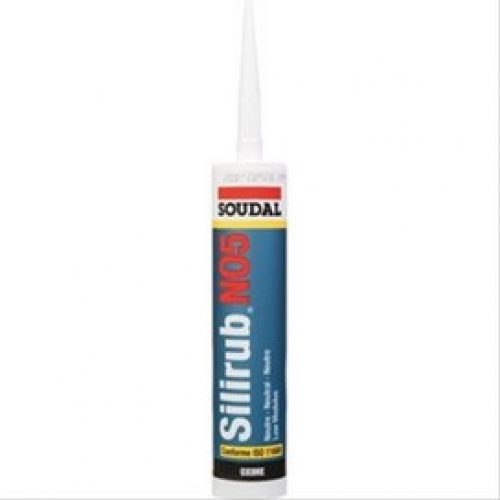 Mastic Silirub n° 5 menuiserie bois ou alu 300ml gris SOUDAL