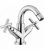 Melangeur bidet Spring mélangeur bidet avec écoulement Saillie 120 mm, chromé