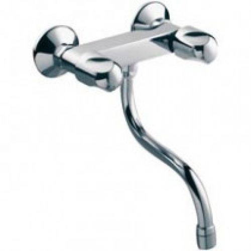 Melangeur evier mural bec haut mobile Jacob Delafon Galeo