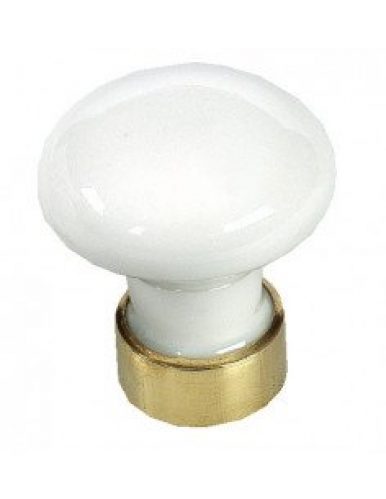 MERIGOUS LIMOGES – Bouton de tiroir porcelaine blanc