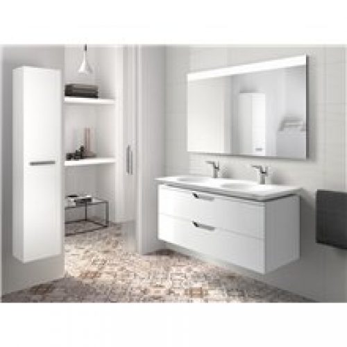 Meuble 120 cm blanc et plan vasque double…