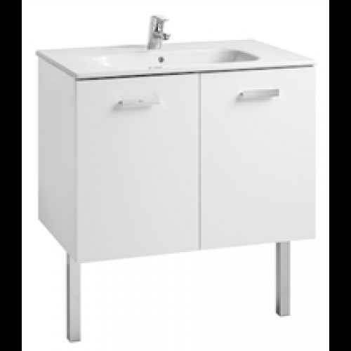 Meuble 2 portes blanc 80 cm Victoria Basic Roca