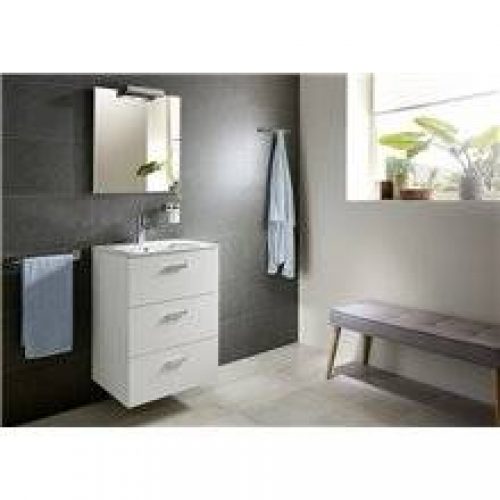 Meuble 3 tiroirs blanc 80 cm Victoria Basic Roca