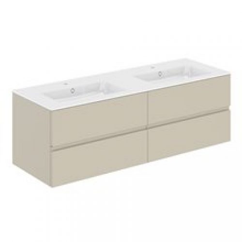 Meuble 4 tiroirs avec plan vasque 2 bacs 160,5…