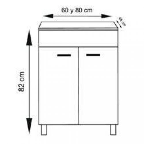 Meuble blanc brillant ECO TEGLER