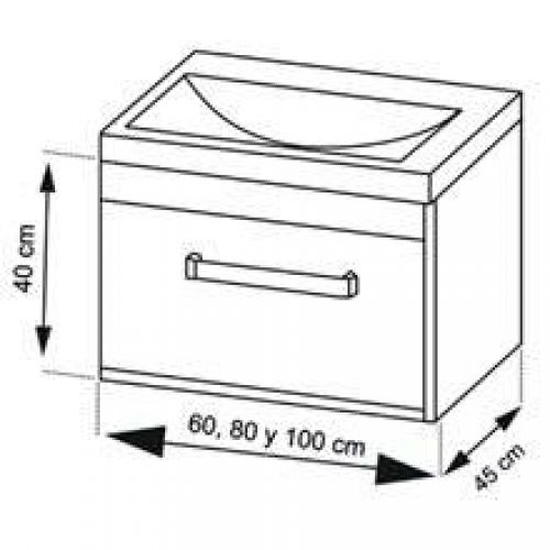 Meuble blanc brillant Florencia TEGLER