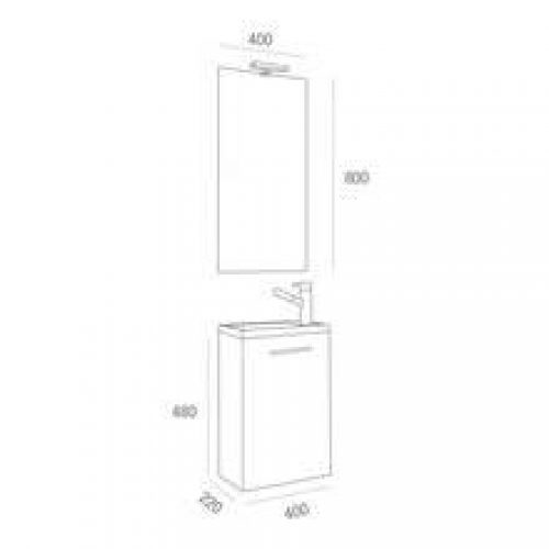 Meuble Chêne d&rsquo;Écosse avec porte SALGAR MICRO