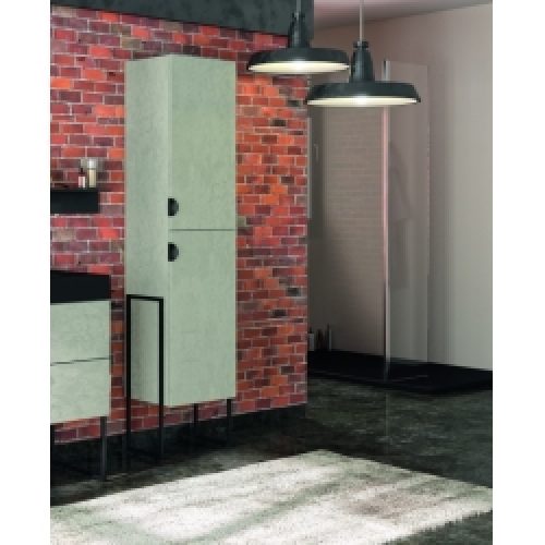 Meuble colonne Faktory béton minéral 40cm