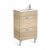 Meuble compact Unik DEBBA 500 2 tiroirs et lavabo DISPONIBLE en 4 COLORIS