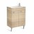 Meuble compact Unik DEBBA 600 2 portes et lavabo DISPONIBLE en 4 COLORIS