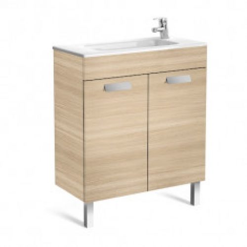 Meuble compact Unik DEBBA 700 2 portes et lavabo DISPONIBLE en 4 COLORIS