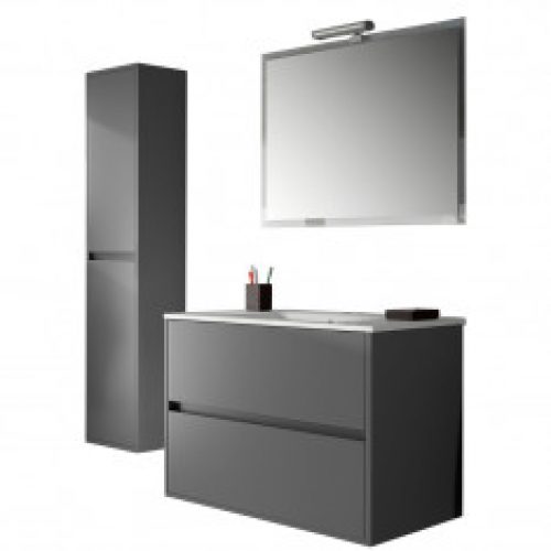 Meuble complet salle de bain NOJA 900 Gris