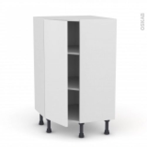 Meuble De Cuisine Angle Bas Ginko Blanc 1 Porte N23 L40 Cm L65 X H92 X P37Cm