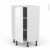 Meuble De Cuisine Angle Bas Ipoma Blanc Brillant 1 Porte N23 L40 Cm L65 X H92 X P37Cm