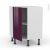 Meuble De Cuisine Angle Bas Keria Aubergine 1 Porte N19 L40 Cm L65 X H70 X P37Cm