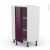 Meuble De Cuisine Angle Bas Keria Aubergine 1 Porte N23 L40 Cm L65 X H92 X P37Cm