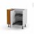 Meuble De Cuisine Angle Bas Keria Aubergine Demi Lune Epoxy 1 Porte N19 L40 Cm L80 X H70 X P58 Cm