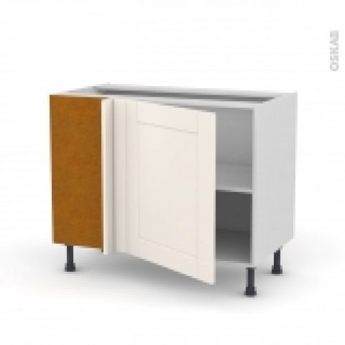 Meuble De Cuisine Angle Bas Reversible Filipen Ivoire 1 Porte N21 L60 Cm L100 X H70 X P58 Cm