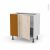 Meuble De Cuisine Angle Bas Reversible Ikoro Chene Clair 1 Porte N19 L40 Cm L80 X H70 X P58 Cm